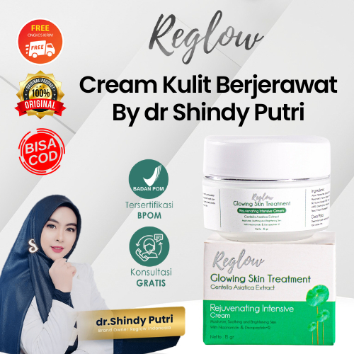 Jual Reglow Cream Pemutih Wajah Bpom Pelembab Penghilang Jerawat