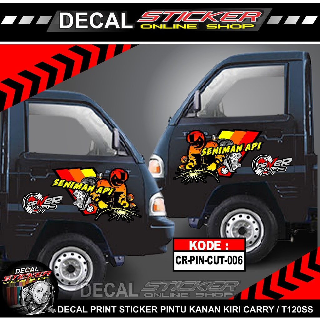 Jual STIKER MOBIL PICK UP CARRY FUTURA T120SS STRIP PINTU KEREN