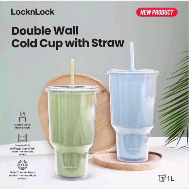 Jual LocknLock Double Wall Cold Cup Lock N Lock 1L Tumbler Tumblr