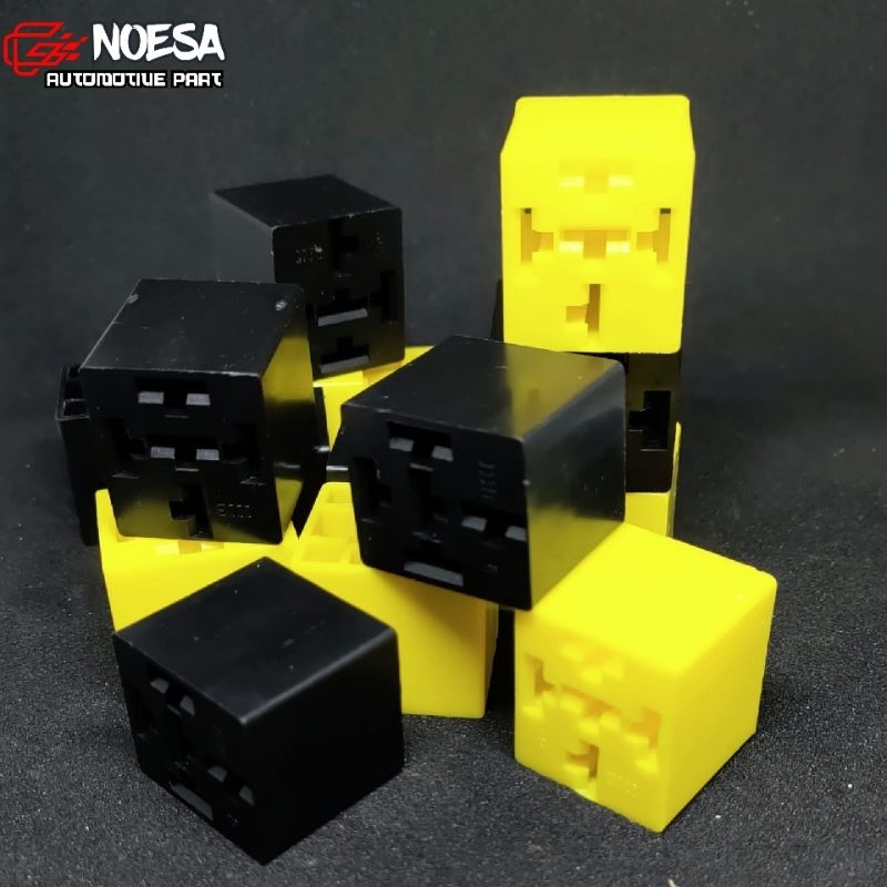 Jual Soket Socket Relay Rumah Relay Hitam Kuning Kaki Kaki Shopee