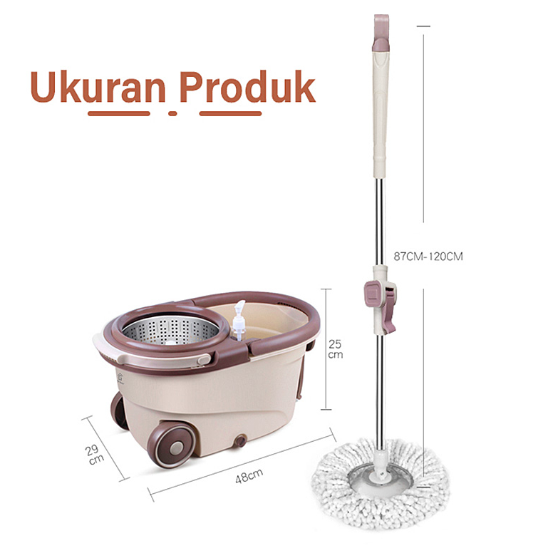 Jual Terjangkau V Uj Gm Bear Alat Pel Lantai Praktis Spin Mop