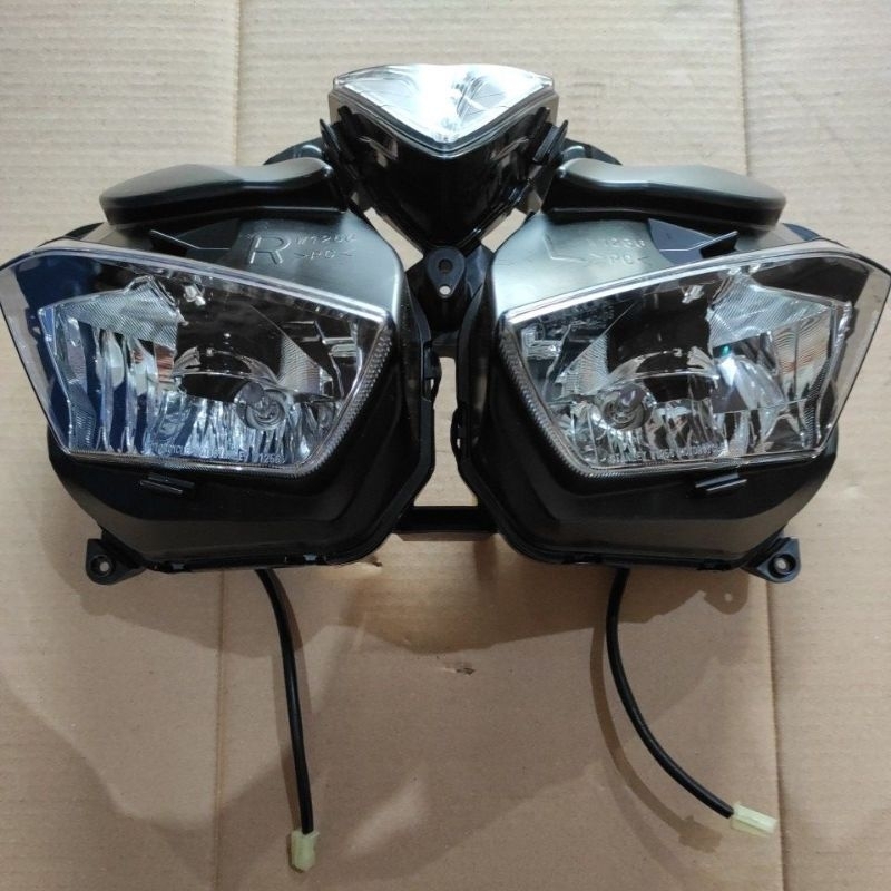 Jual HEADLAMP HEADLIGHT REFLEKTOR LAMPU DEPAN YAMAHA R25 OLD ASSY