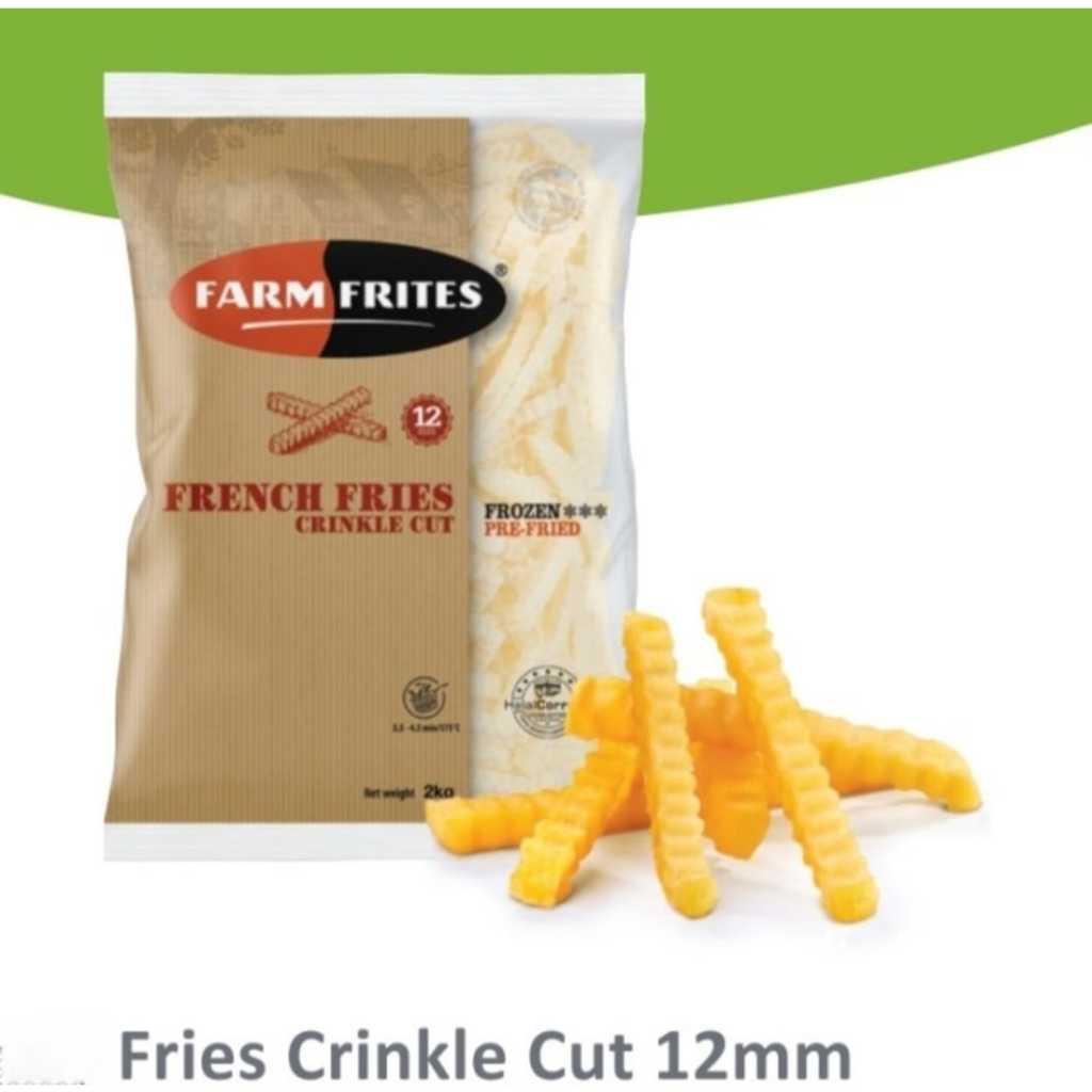 Jual Farm Frites French Fries Crinkle Cut Kentang Goreng Premium Mm