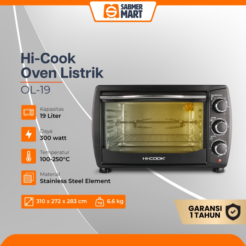 Jual Hi Cook Oven Listrik Low Watt Serbaguna Liter Tipe Ol