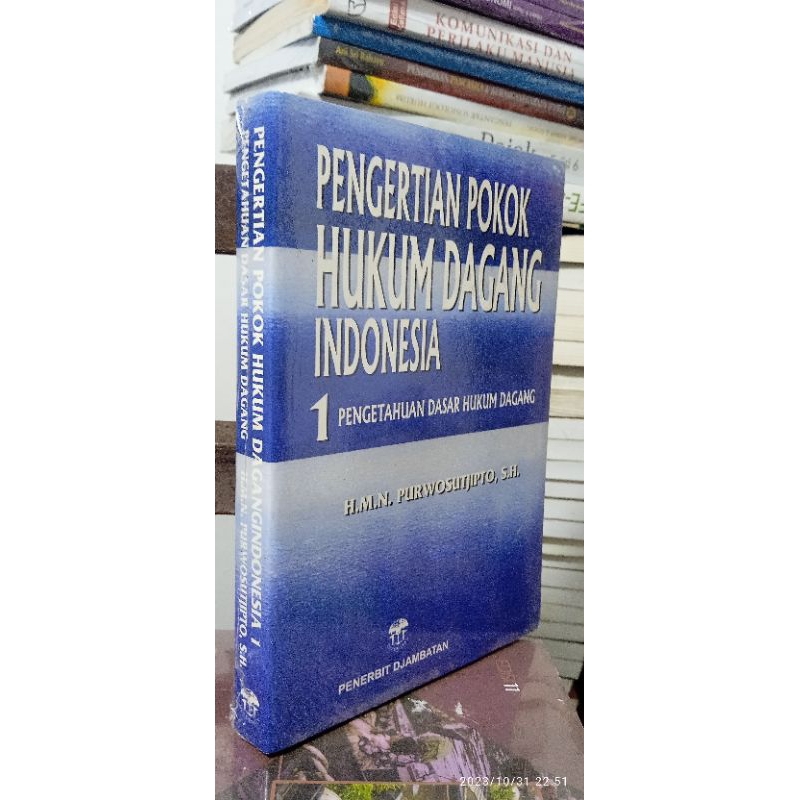 Jual Pengertian Pokok Hukum Dagang Indonesia Pengetahuan Dasar