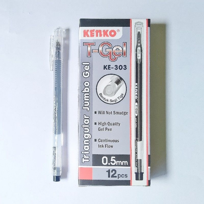 Jual Pulpen Ballpoint Kenko T Gel Ke Triangular Jumbo Gel Mm