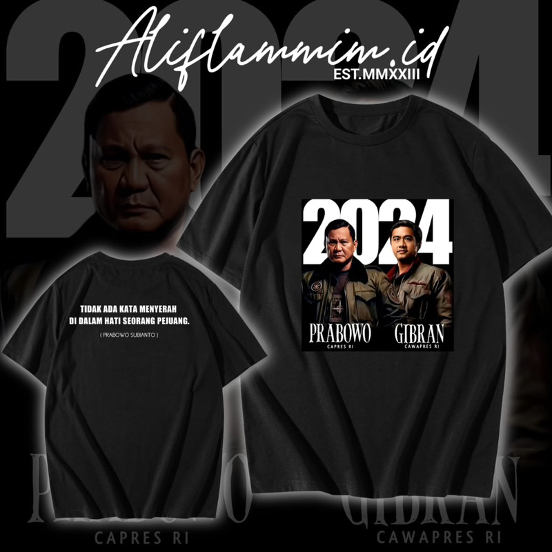 Jual Kaos Prabowo Gibran Prabowo Capres Ri Gibran Cawapres Ri