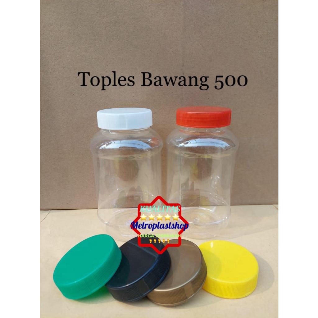 Jual Toples Bawang Goreng Ml Plastik Toples Bulat Ml Termasuk