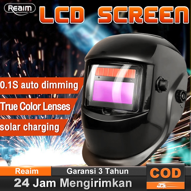 Jual Helm Las Topeng Las Otomatis Gelap Auto Darkening Welding Helmet