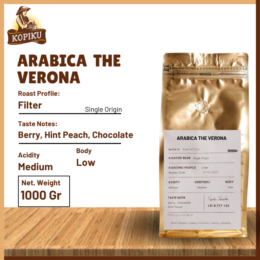 Jual Biji Kopi Bubuk Arabika The Verona Single Origin Arabika Sumatera