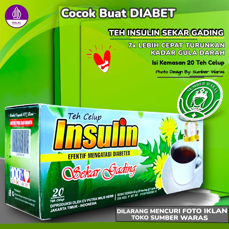 Jual Teh Daun Insulin Sekar Gading Isi 20 Celup Teh Insulin Obat