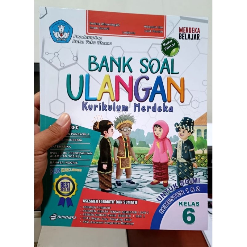 Jual Buku Bank Soal Kurikulum Merdeka SD MI Kelas 1 2 3 4 5 6 Buku