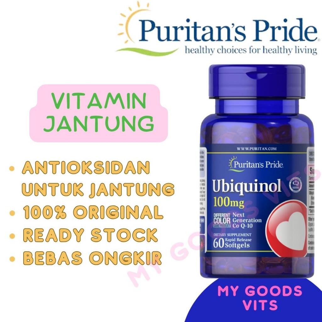 Jual Puritan Pride UBIQUINOL 100mg Isi 60 Softgel Untuk Jantung