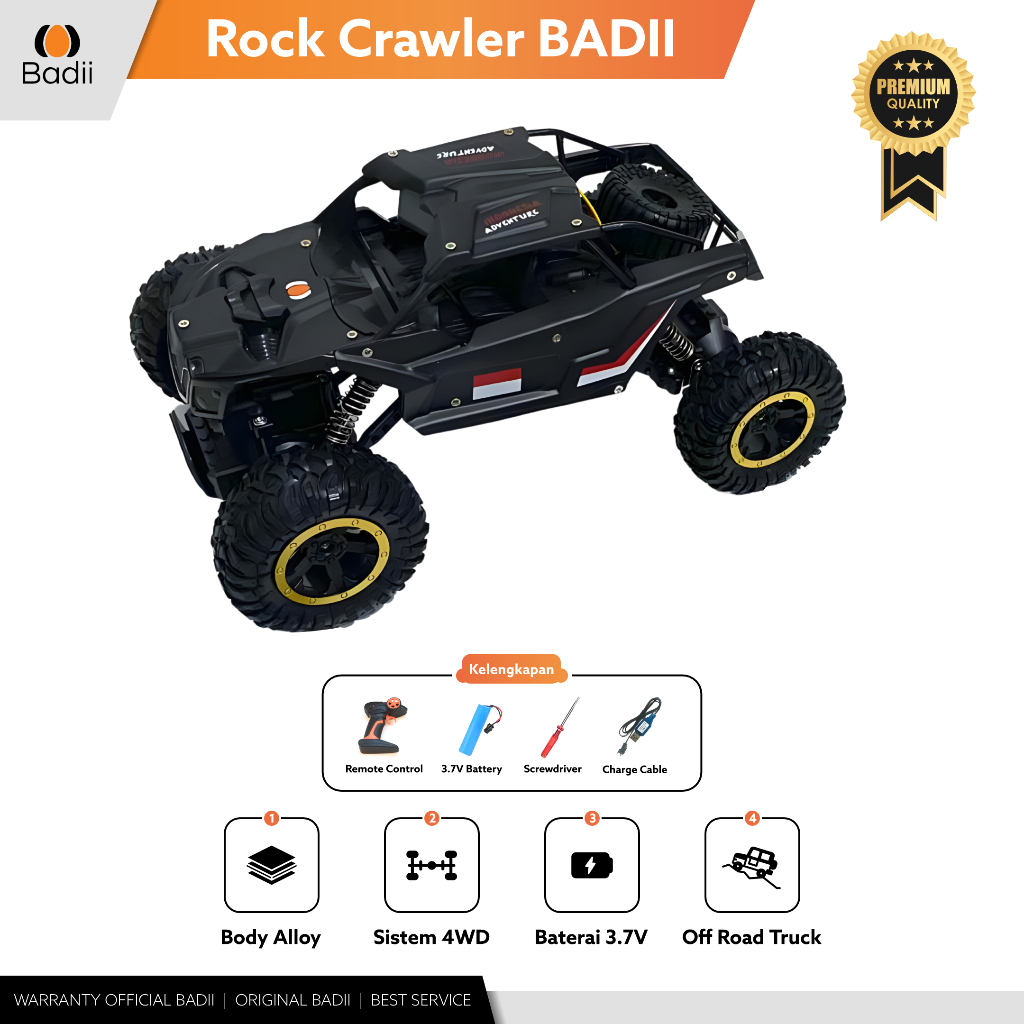 Jual Mainan Mobil Remote Control Rc Car Offroad Monster Truck Rock