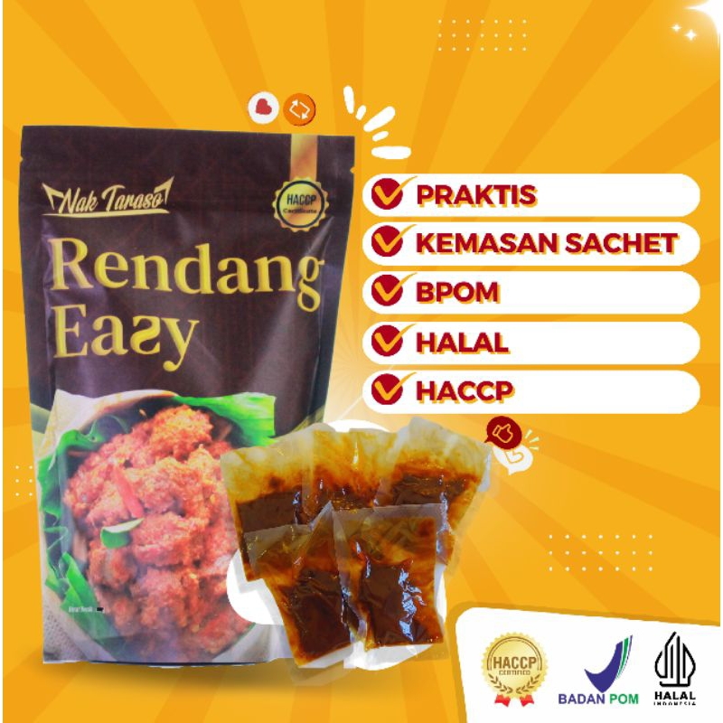 Jual Nak Taraso Rendang Daging Sapi Rendang Eazy Sachet Rendang