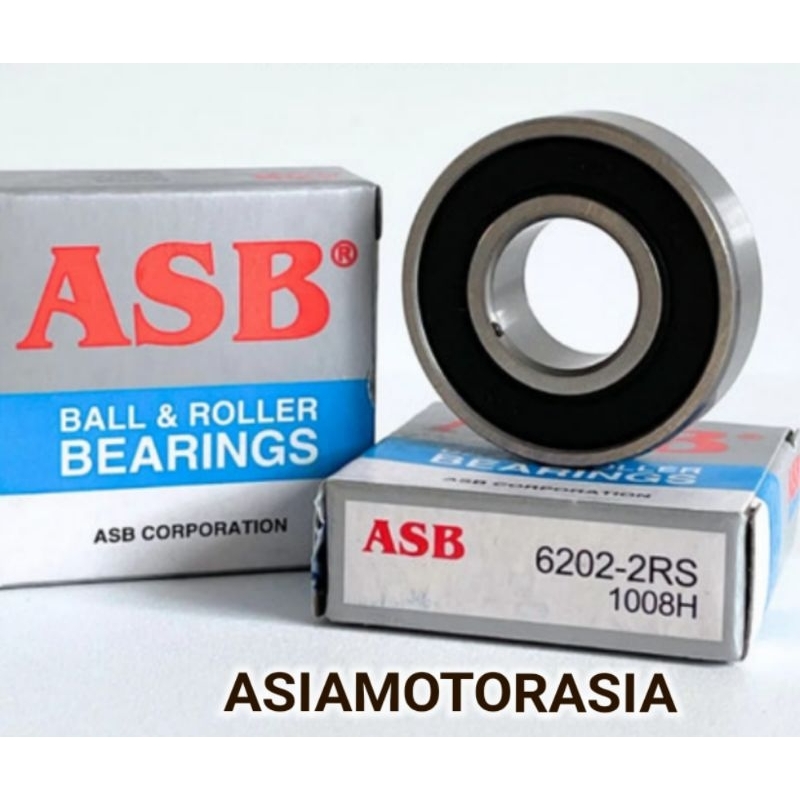 Jual Bearing 6202 2RS ASB NIS DeMTK Ukuran 15x35x11 Mm Bering Laher