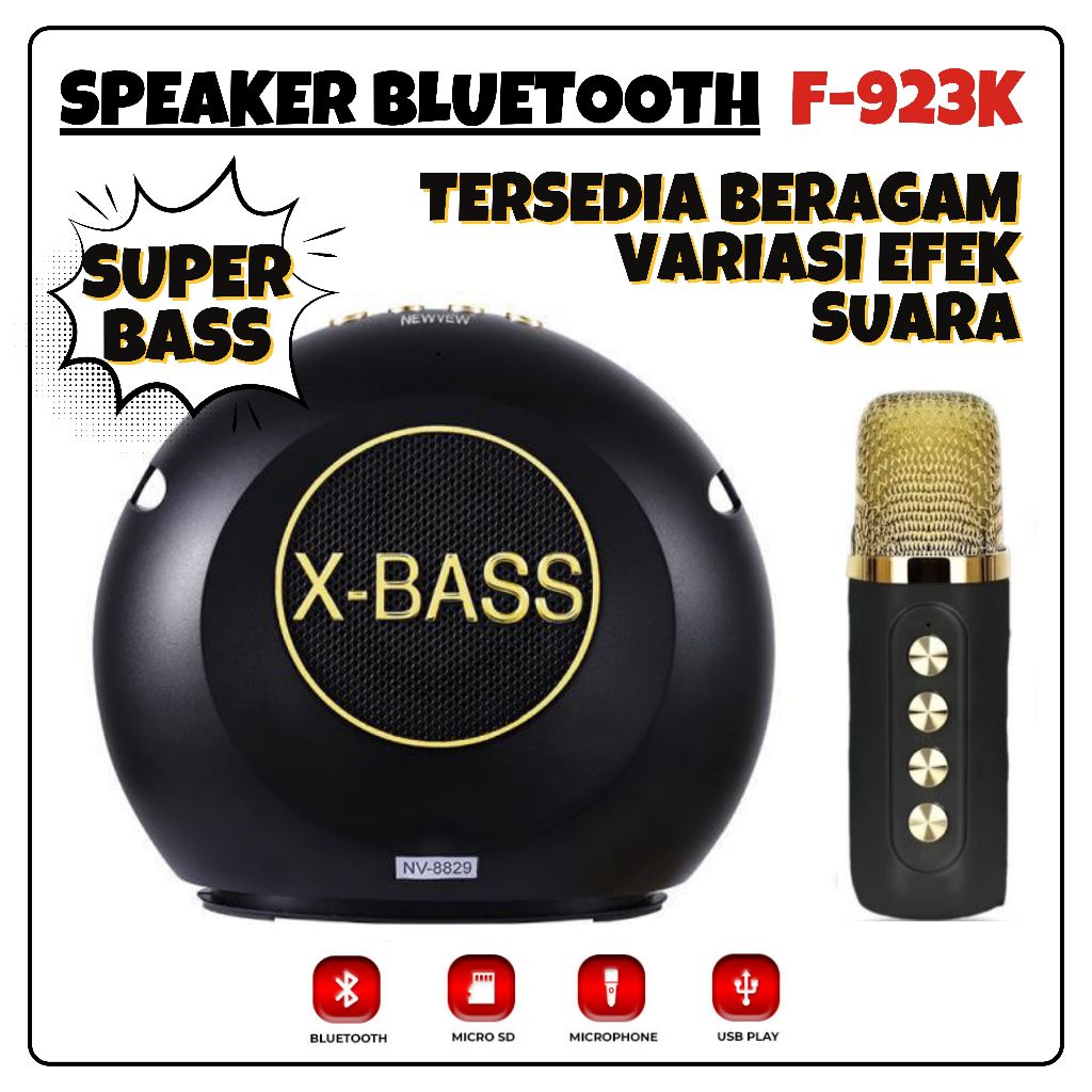 Jual Speaker Bluetooth Fleco F K X Bass Speaker Portable Free Mic