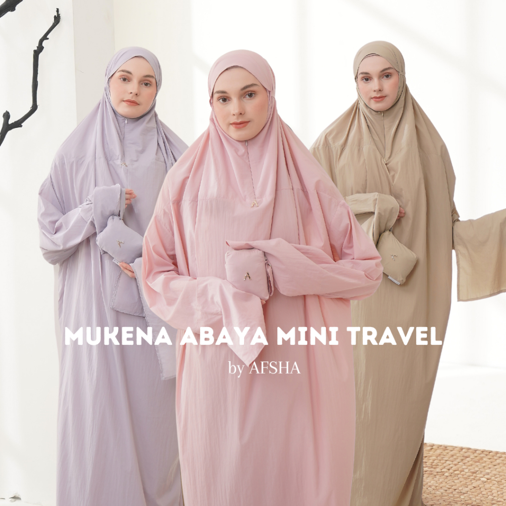 Jual Free Sajadah Mukena Premium Abaya Terusan Mini Travel In