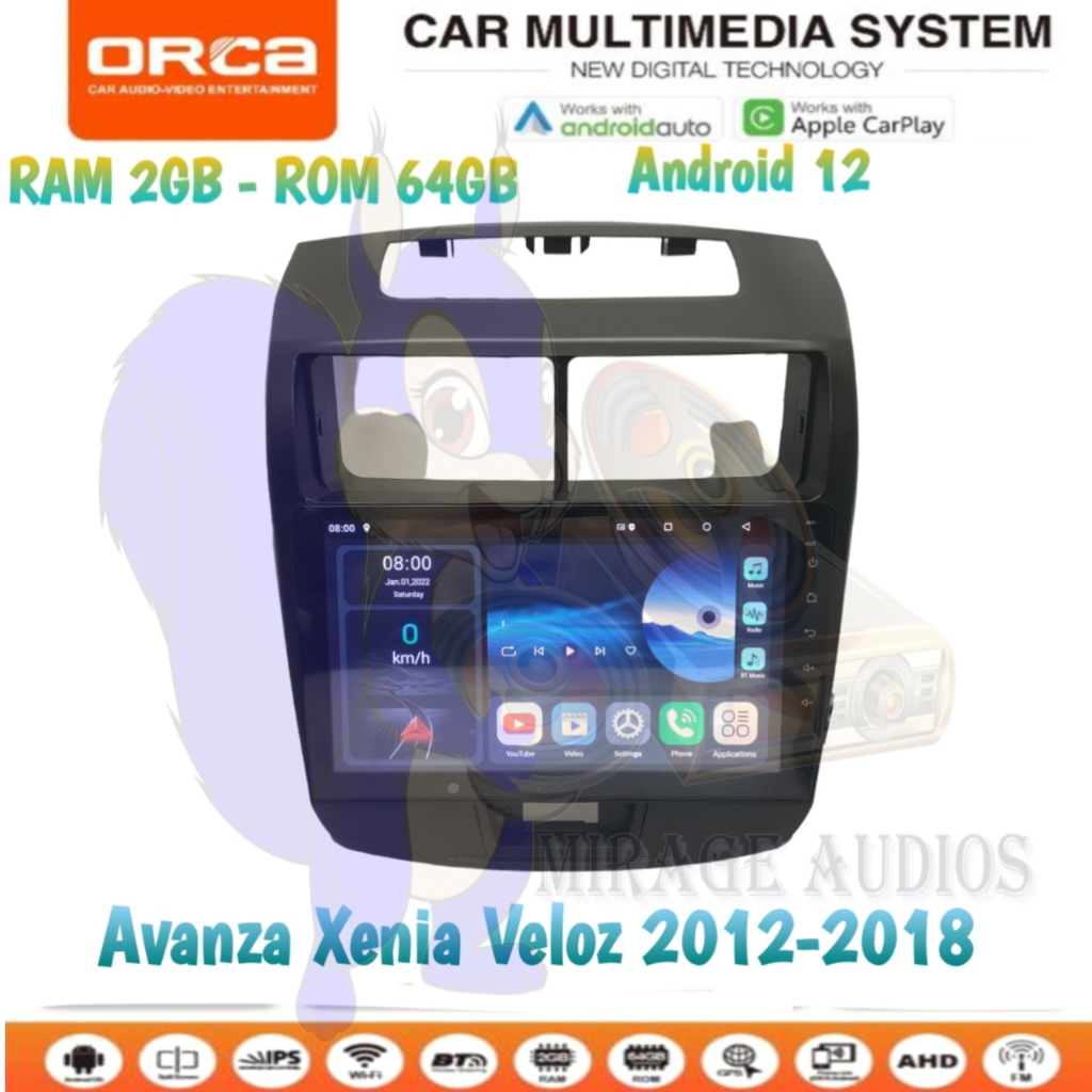 Jual Head Unit Android Orca Eco Series Carplay Avanza Xenia Veloz 2012