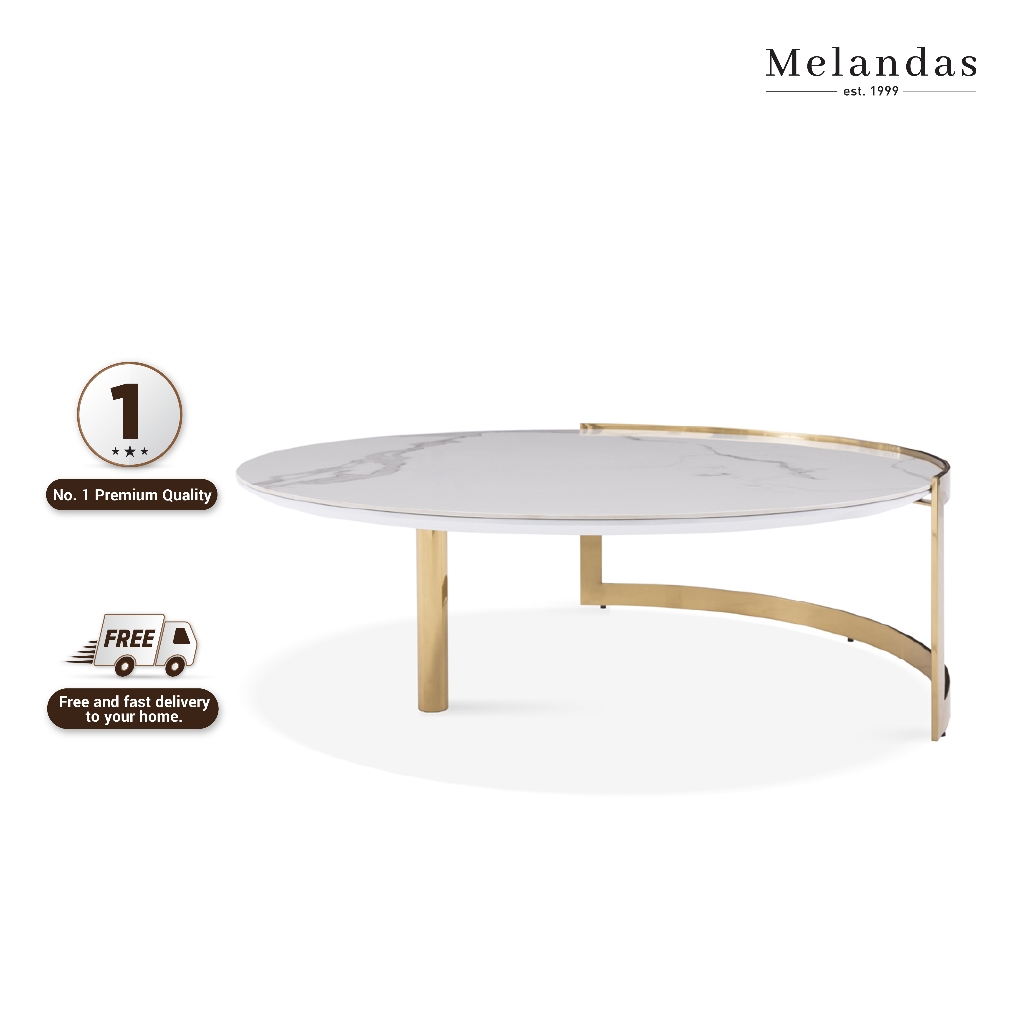 Jual Meja Ruang Tamu Marmer Modern Coffee Table Marble Top C20054