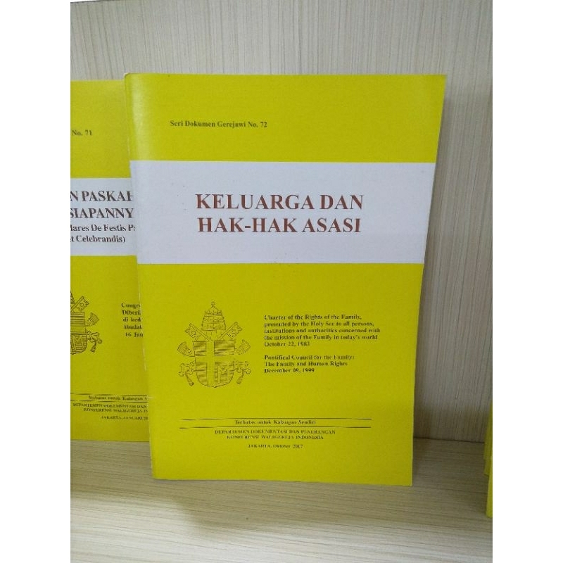 Jual Seri Dokumen Gerejawi No 72 Keluarga Dan Hak Hak Asasi Shopee