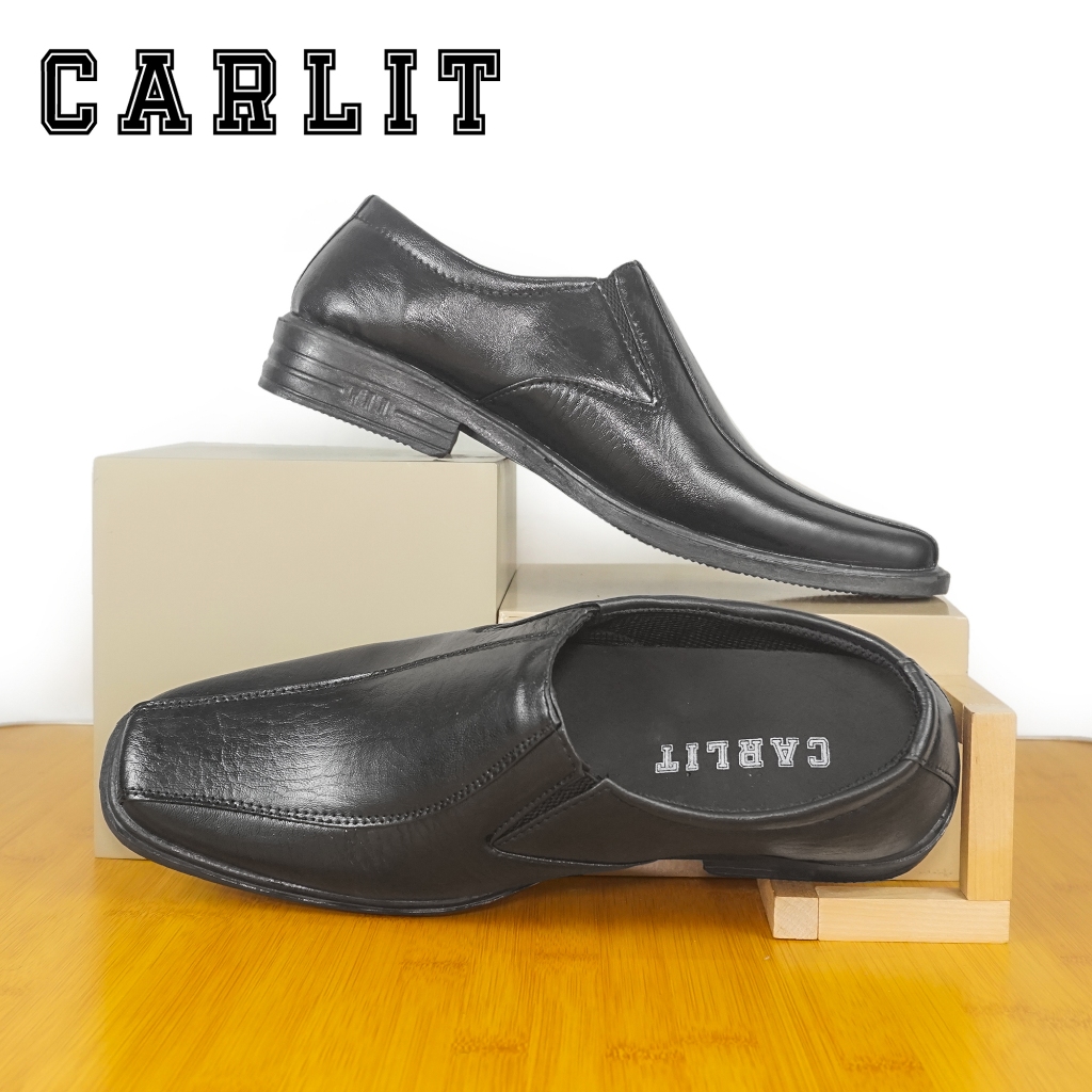 Jual Sepatu Pantofel Pria Mdt Hitam Original Carlit Sepatu Kerja