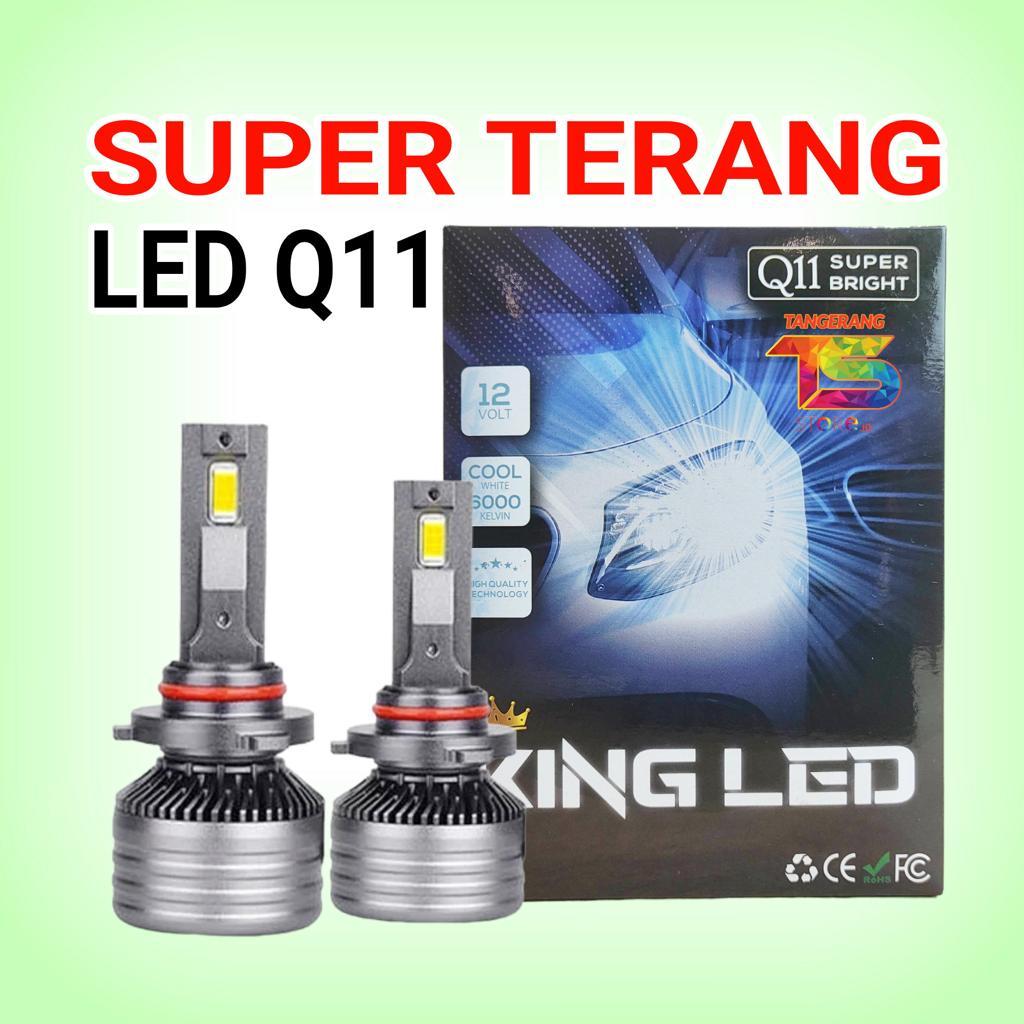 Jual LAMPU LED MOBIL SUPER TERANG Q11 H4 H11 H16 HB3 HB4 9005 9006 H7