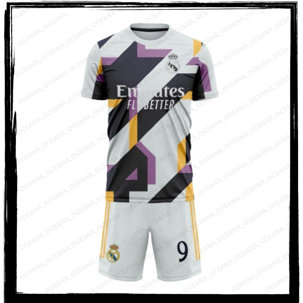 Jual JERSEY REAL MADRID PREMATCH 2023 2024 FULL PRINTING PREMIUM FREE