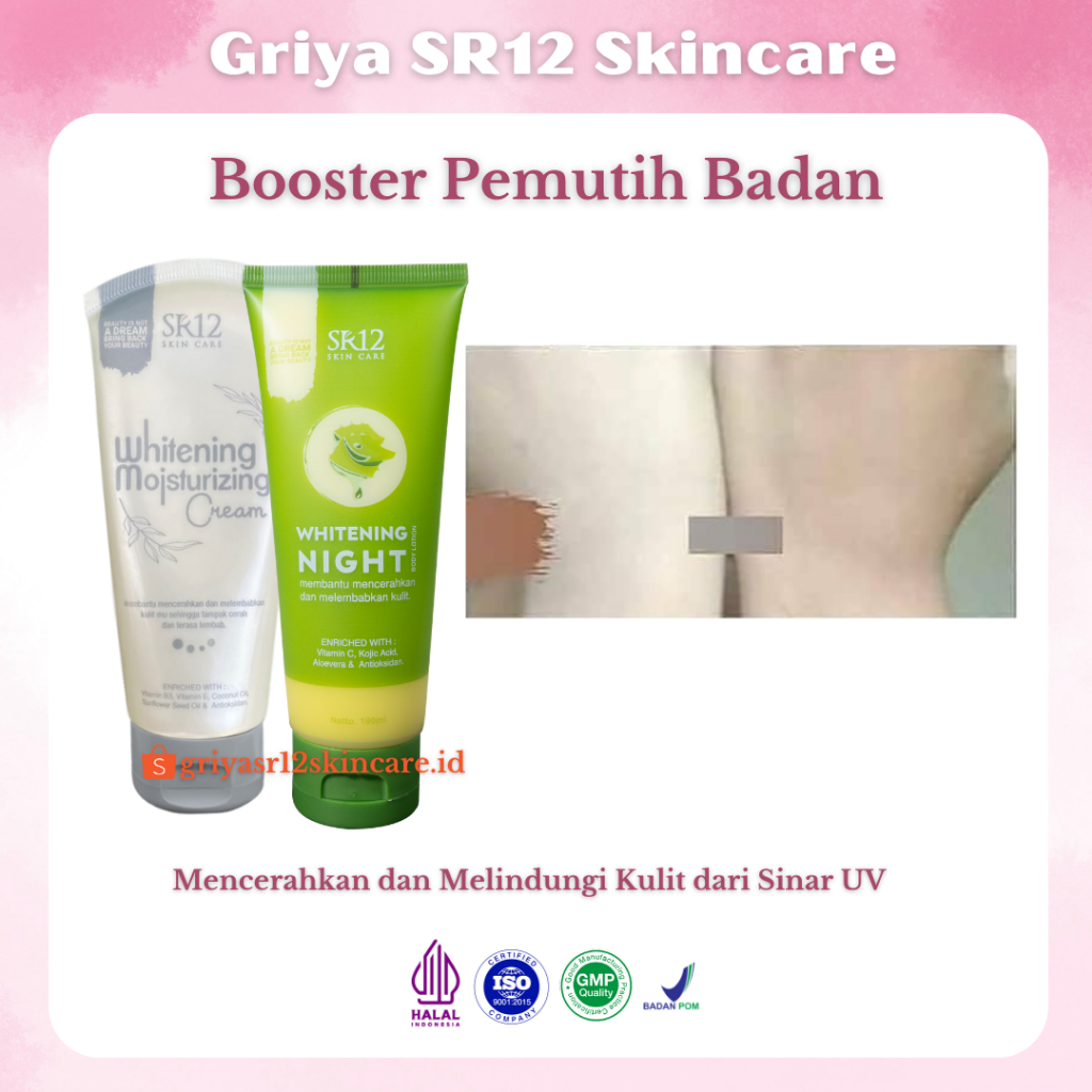 Jual Pemutih Badan BPOM Whitening Moisturizing Cream Body Lotion