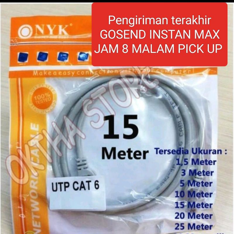 Jual Nyk Meter Kabel Lan Utp Cat Rj M Shopee Indonesia