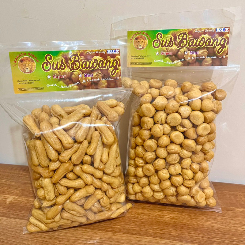 Jual SUS BAWANG SUS KERING MINI ORIGINAL KEPALA SINGA CAMILAN SNACK