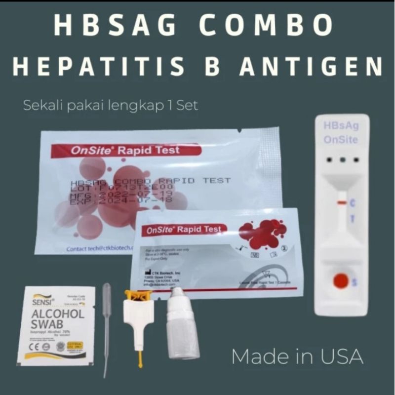 Jual Paket Murah Tes Uji Akurat Hepatitis B HBSAg Card Whole Blood