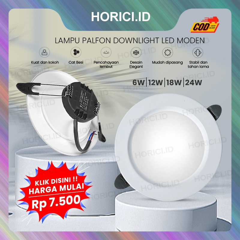 Jual Merek Horici W W W Asli Full Terang Lampu Downlight Led