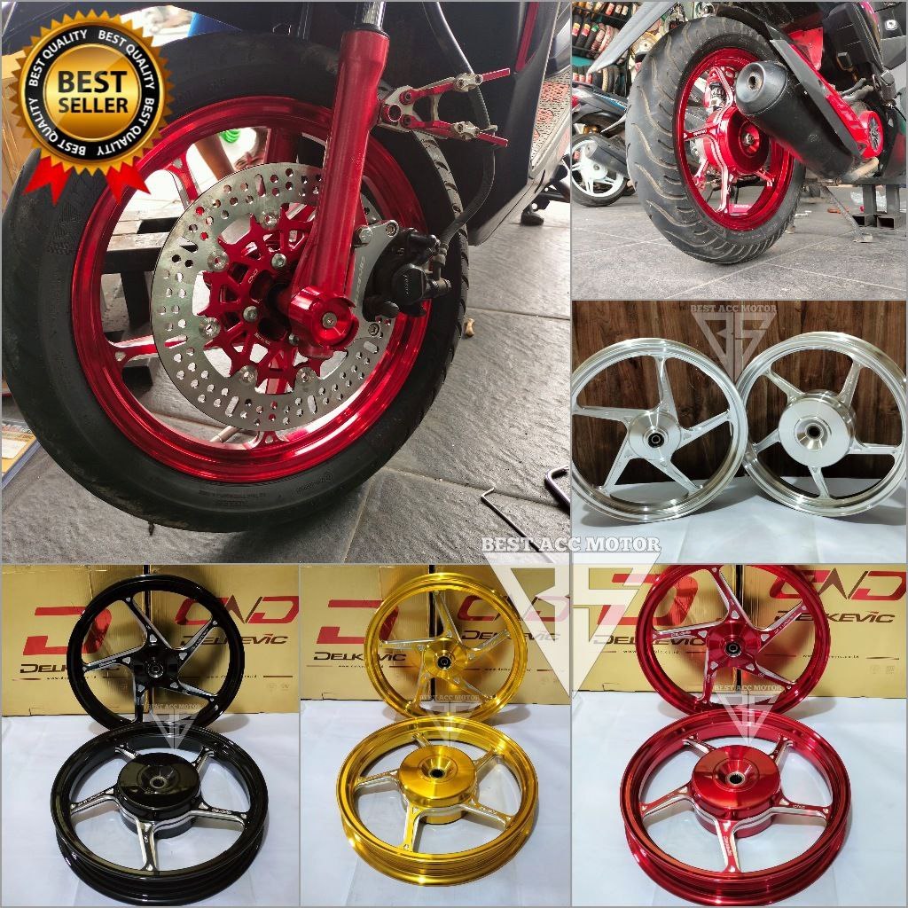 Jual Velg Vario Beat Model AK 55 Ring 14 DND Delkevic Vario 110 Beat