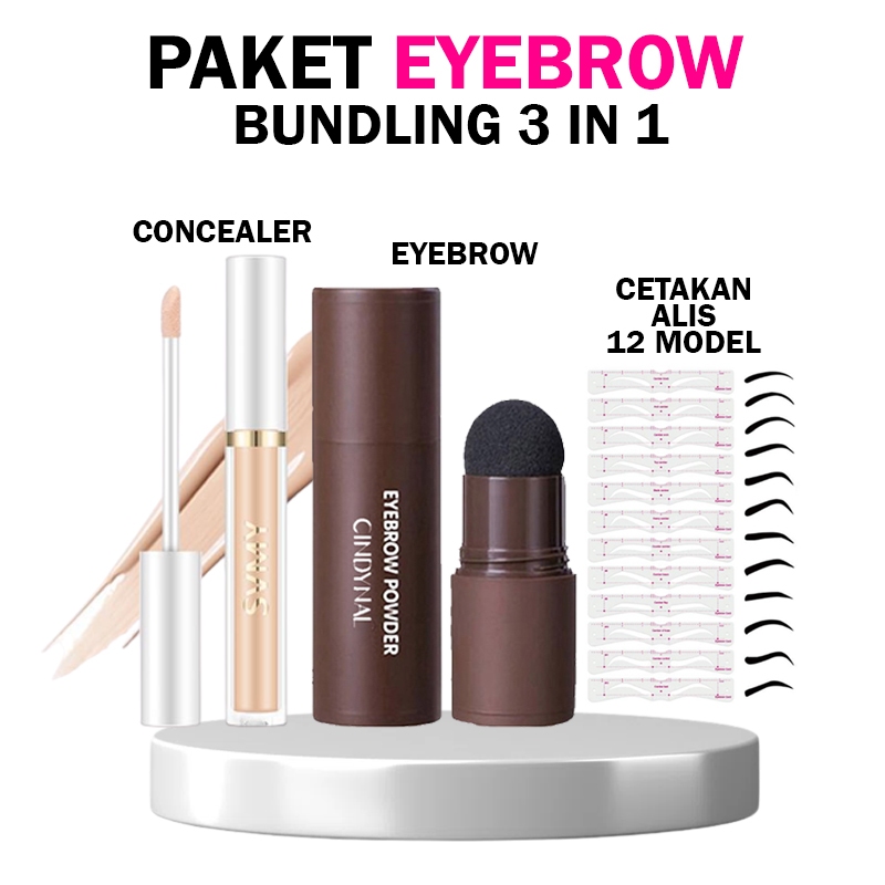 Jual TERMURAH Bundling Paket 3in1 Ibcccndc Eyebrow Powder Stamp