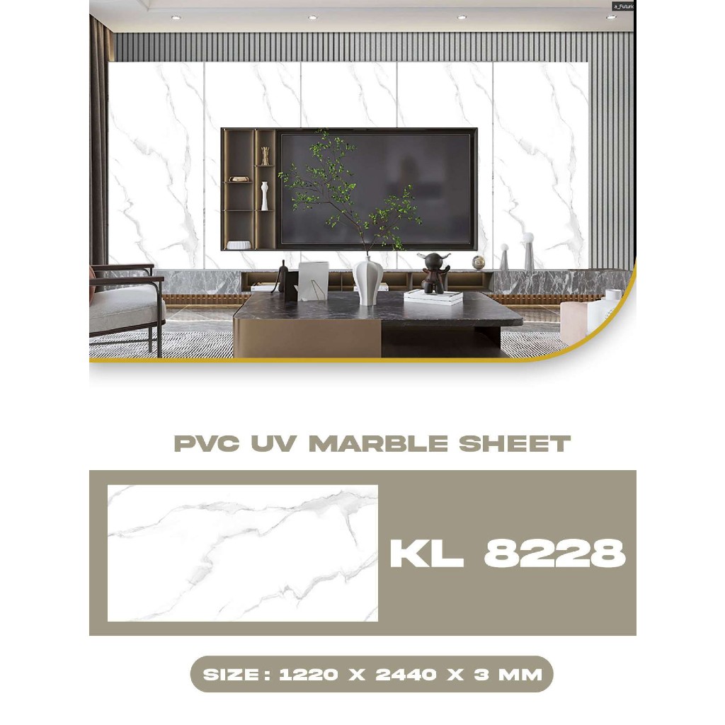 Jual Marmer Panel Pvc Dekorasi Dinding Motif Corak Marmer Uv Marble