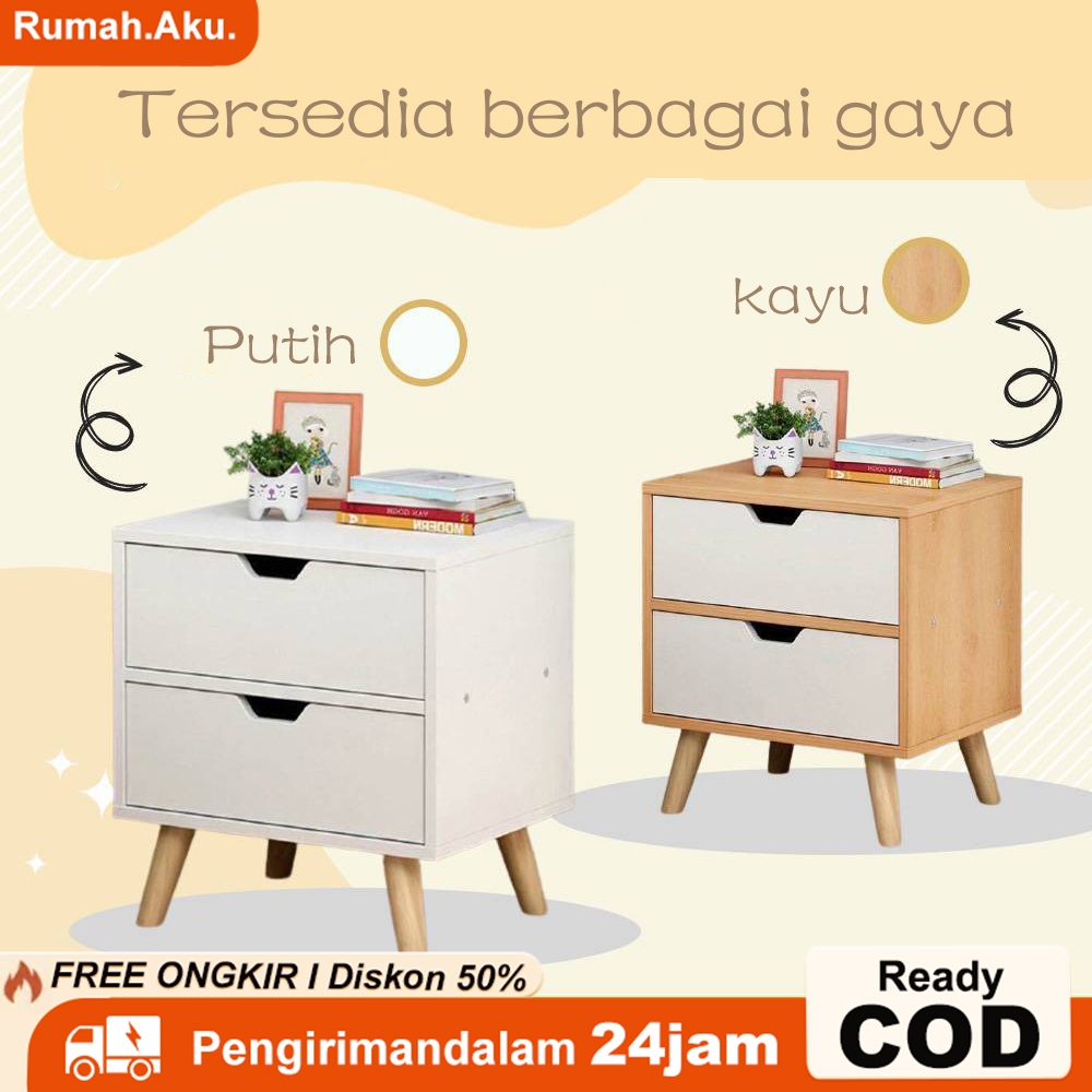 Jual RA Meja Sudut Ruangan Meja Nakas Meja Samping Kamar Tidur