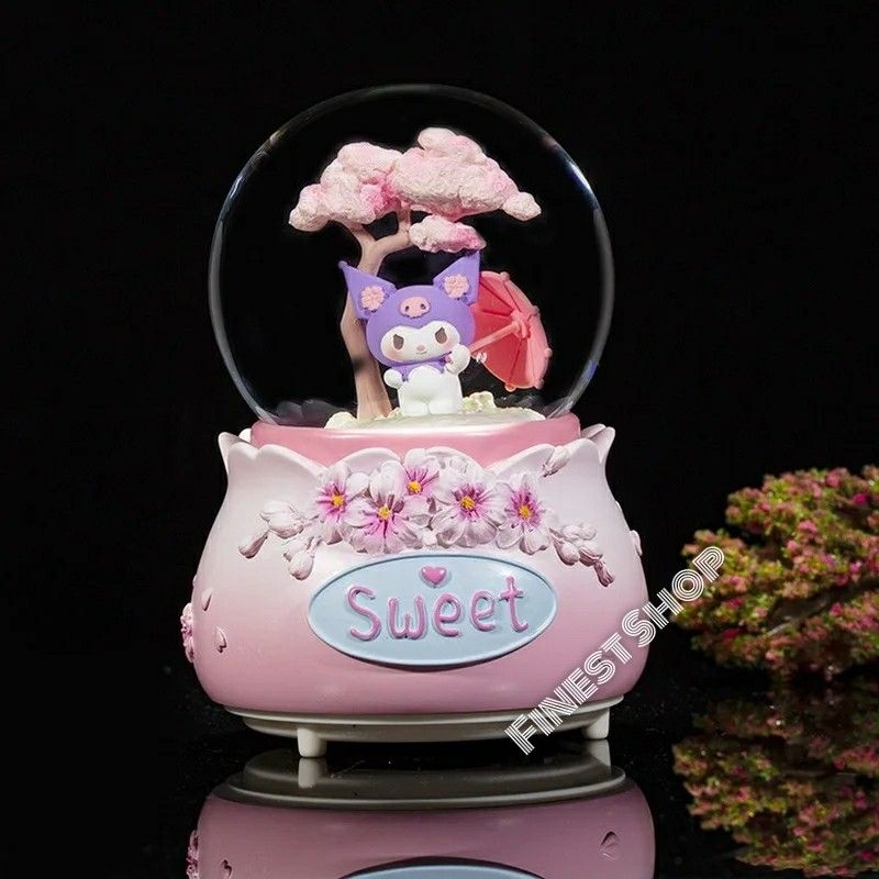 Jual Snowball Kotak Musik Unicorn Jumbo Bola Salju Kaca Dream Music Box