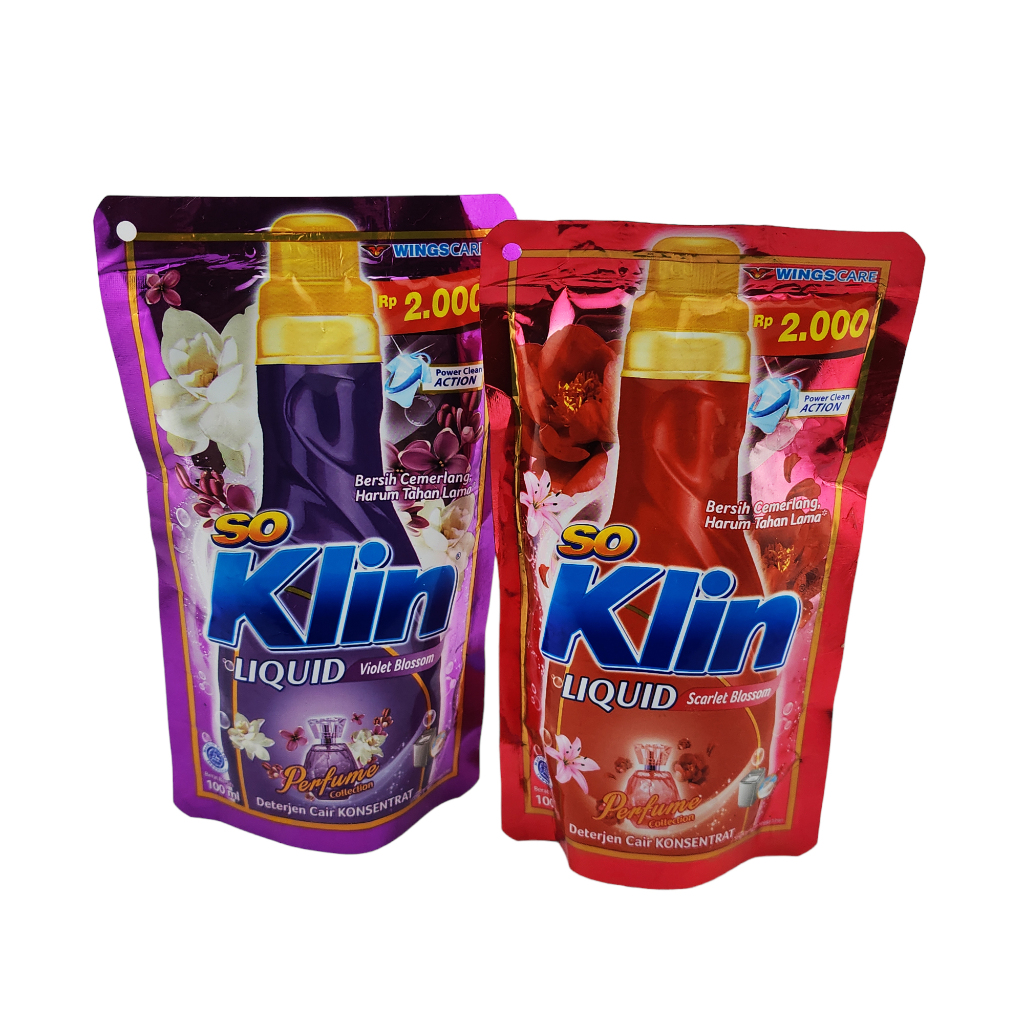 Jual So Klin Liquid Detergen Netto 100ml Shopee Indonesia