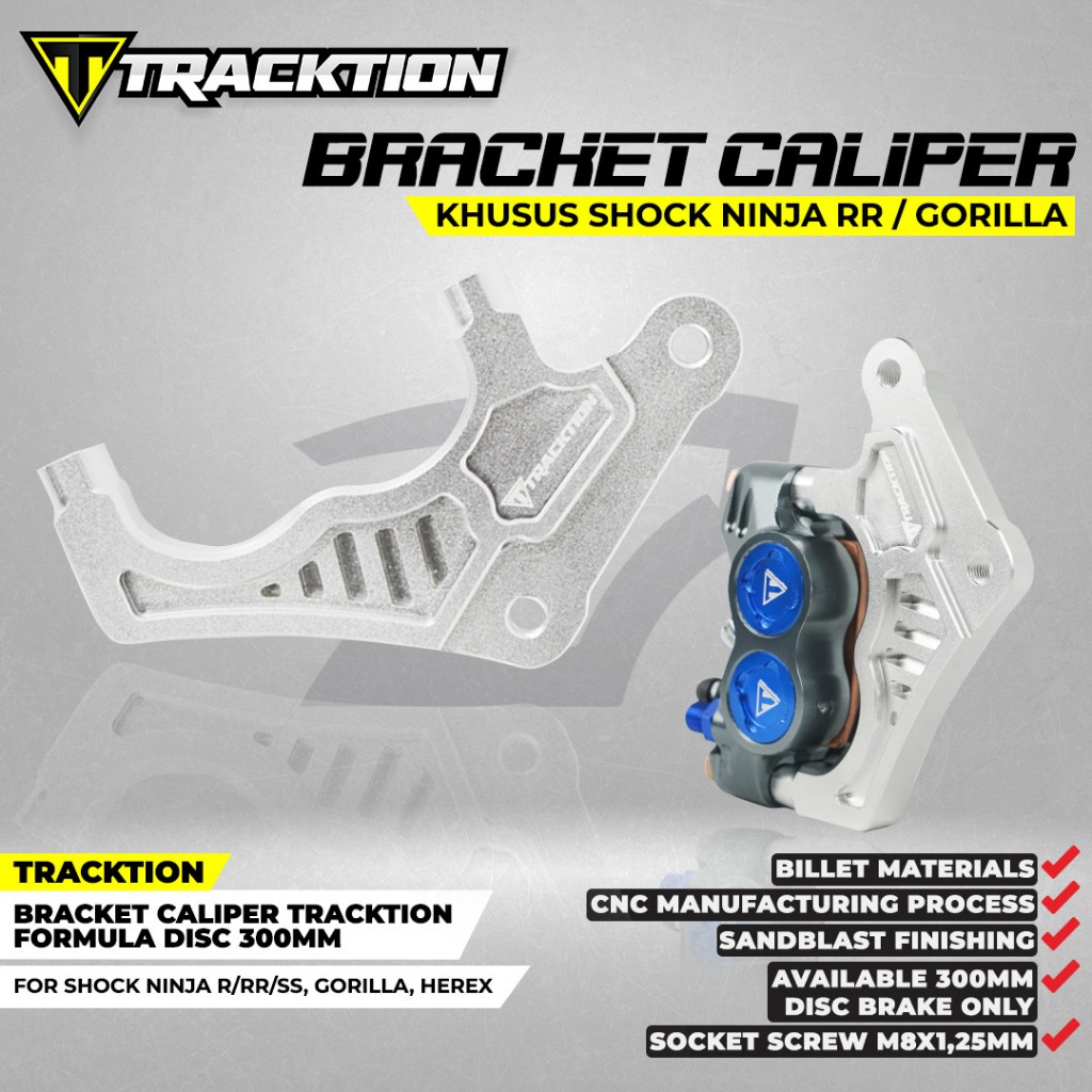 Jual BRACKET CALIPER TRACKTION FORMULA DISC 300 MM FOR NINJA RR