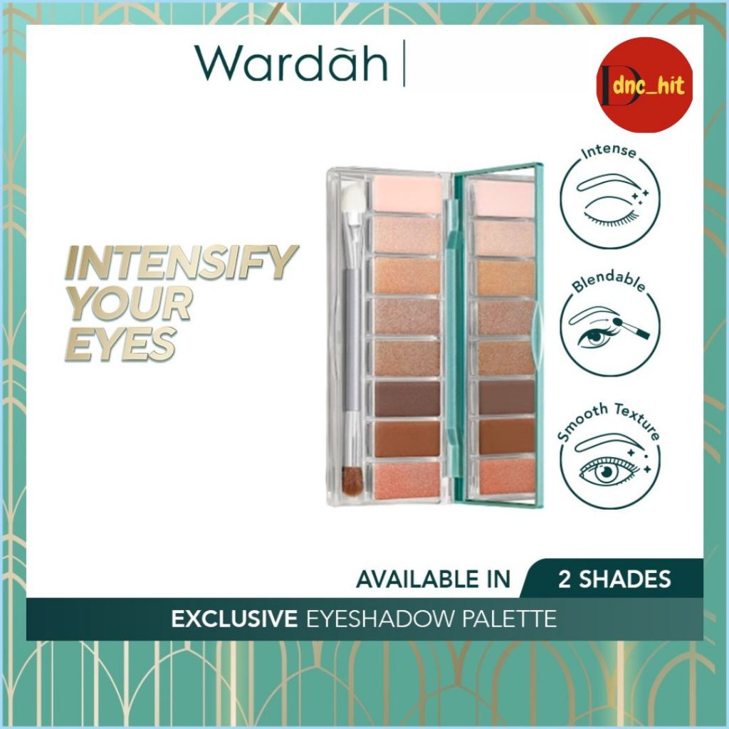 Jual Wardah Exclusive Eyeshadow Palette Warna Pigmented Yang Tahan