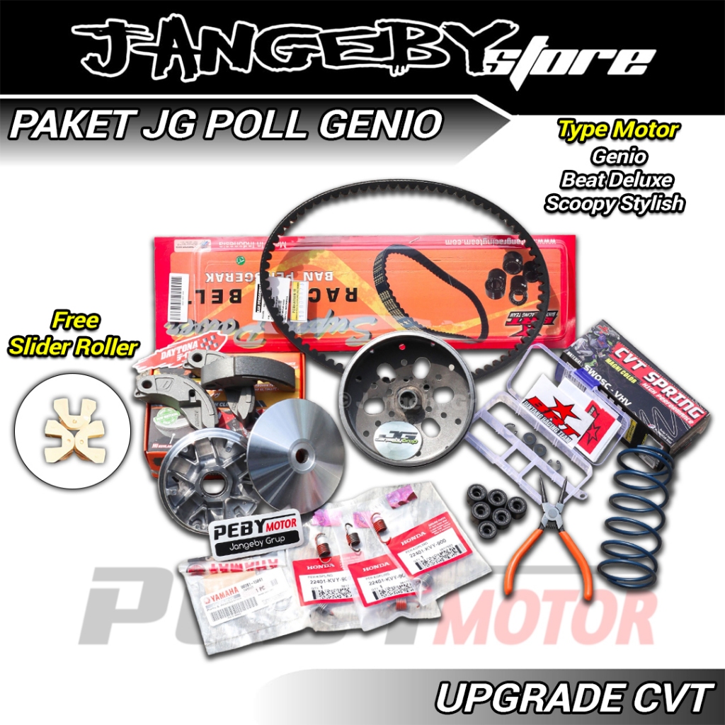 Jual Pully Pulley Custom Genio Beat Deluxe Scoopy Stylish Paket Jg Poll