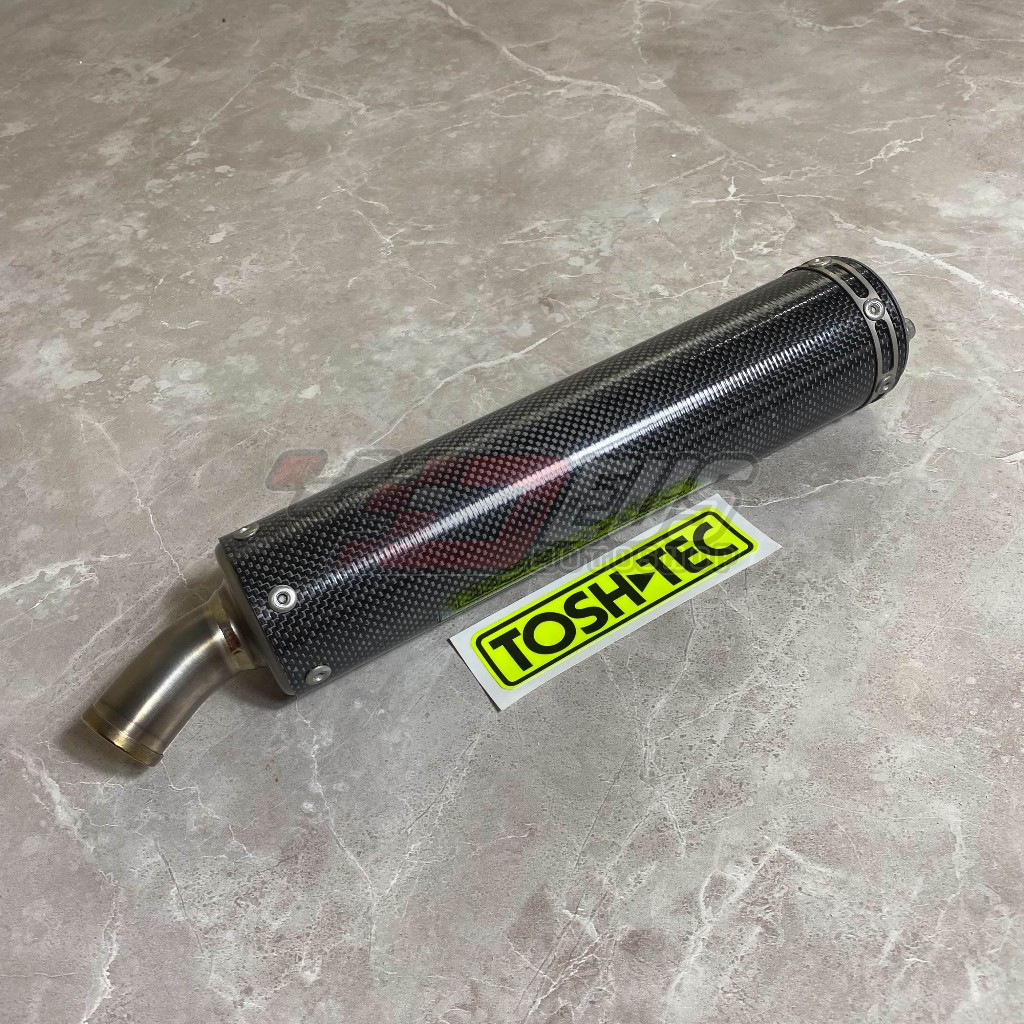 Jual Silencer 2tak Toshtec Japan Carbon Titanium 275mm Original