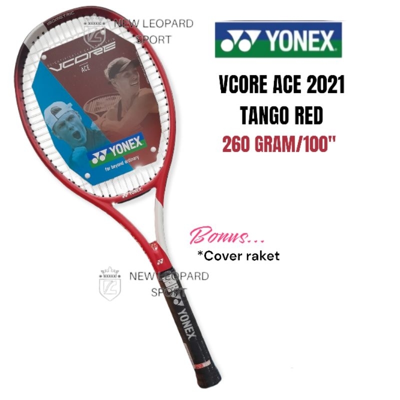 Jual Raket Tenis Yonex VCORE ACE 2021 G2 Tango Red 260gr Shopee