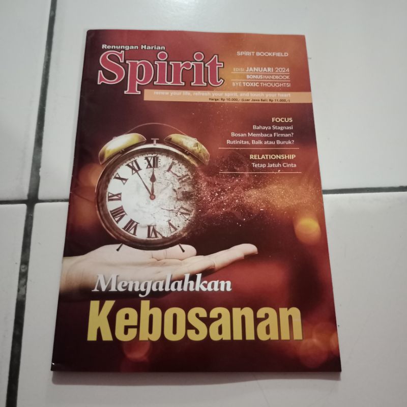 Jual Renungan Harian SPIRIT JANUARI 2024 Shopee Indonesia