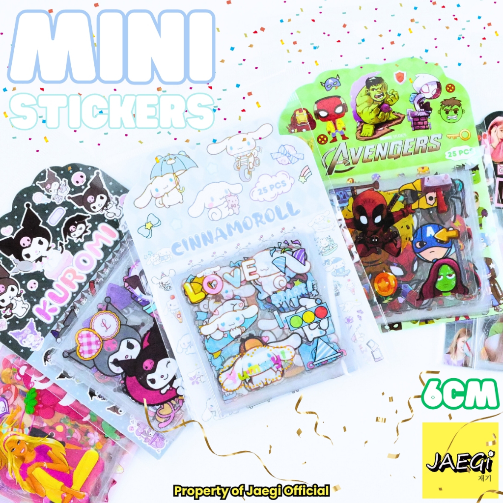 Jual Jaegi Sticker Renceng Sanrio Character Premium Lembar