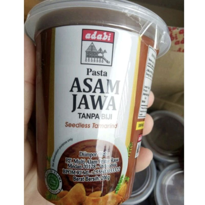 Jual Asam Jawa Tanpa Biji Pasta Asam Jawa Adabi Gr Shopee Indonesia