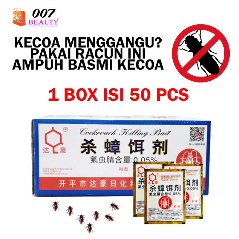 Jual Promo 1 Box Isi 50 Pcs Racun Kecoa Super Ampuh Mie Zhang Qing