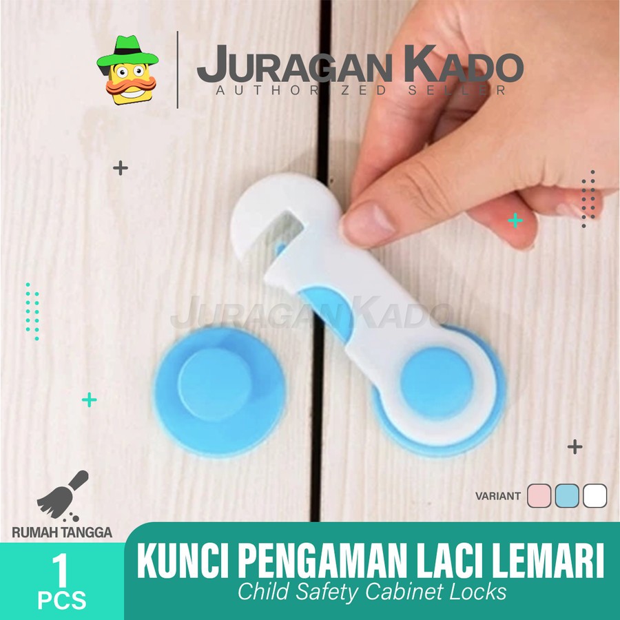 Jual Pengaman Lemari Laci Pintu Perabotan Pengait Laci Safety Lock Mika