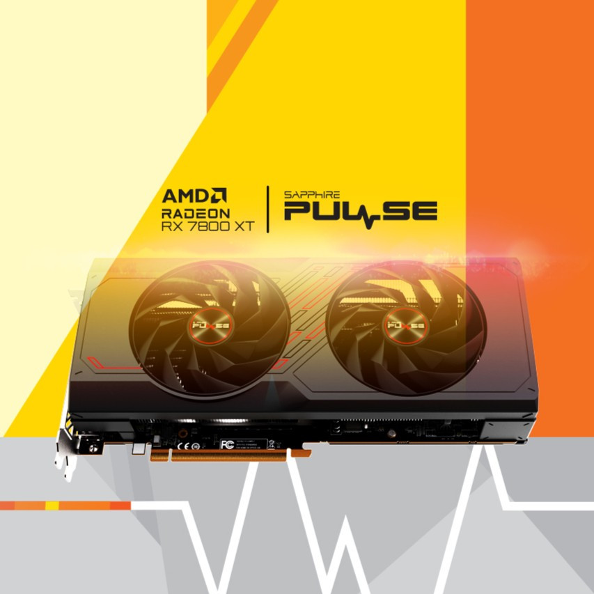 Jual SAPPHIRE PULSE AMD RADEON RX 7800 XT 16GB GDDR6 11330 02 20G